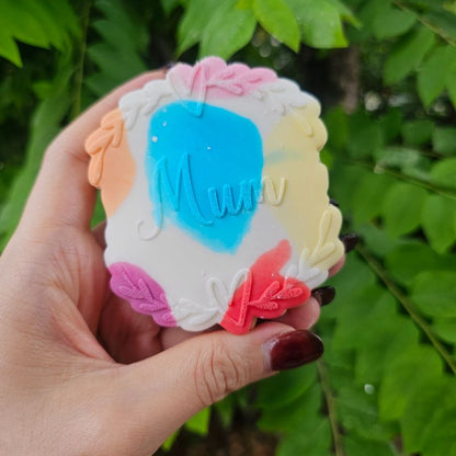 Mum with Heart and Vine Border Mother's Day Cookie Cutter and Embosser