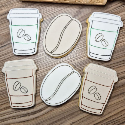 Coffee Cup Food and Drink Cookie Cutter and Embosser