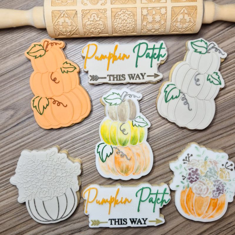 Pumpkin Patch This Way Halloween Cookie Cutter and Embosser