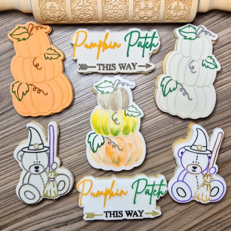 Witch Halloween Cookie Embosser and CUtter