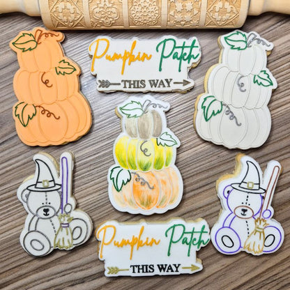 Witch Halloween Cookie Embosser and CUtter