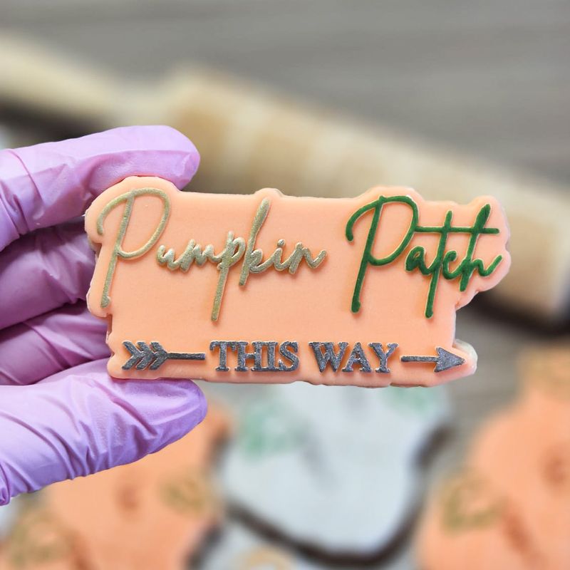 Pumpkin Patch This Way Halloween Cookie Cutter and Embosser