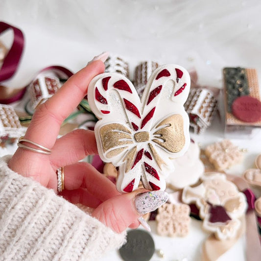 Candy Canes Christmas Cookie Cutter and Embosser