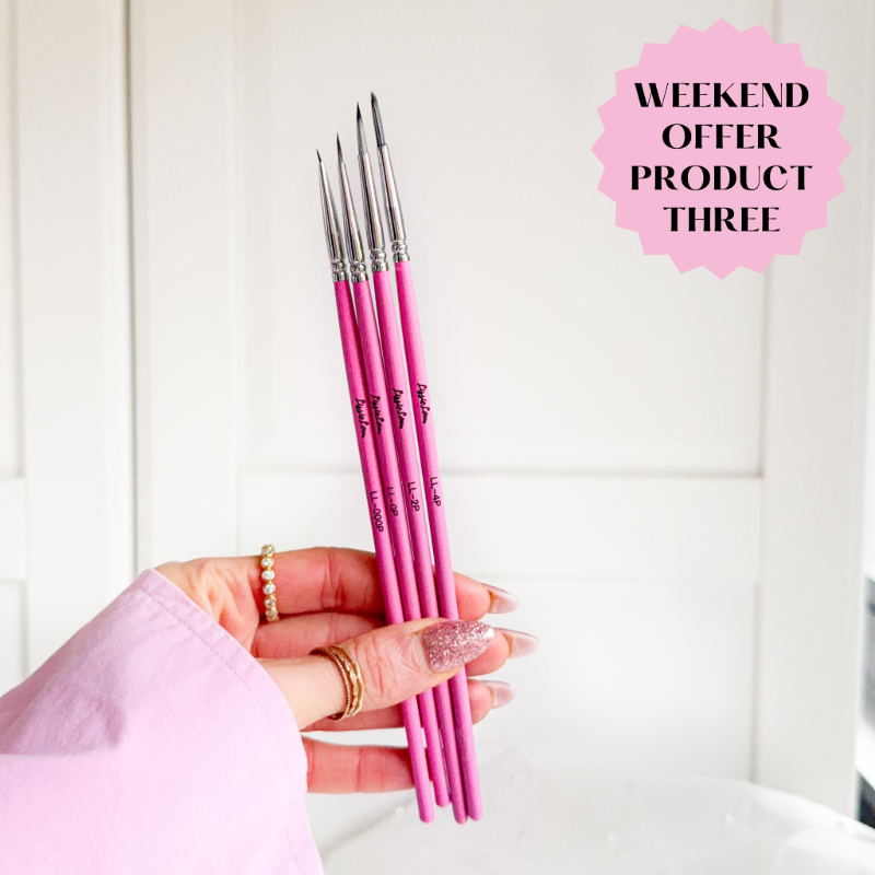 WEEKEND OFFER PRODUCT 3: LissieLou Pointed Paint Brush Bundle