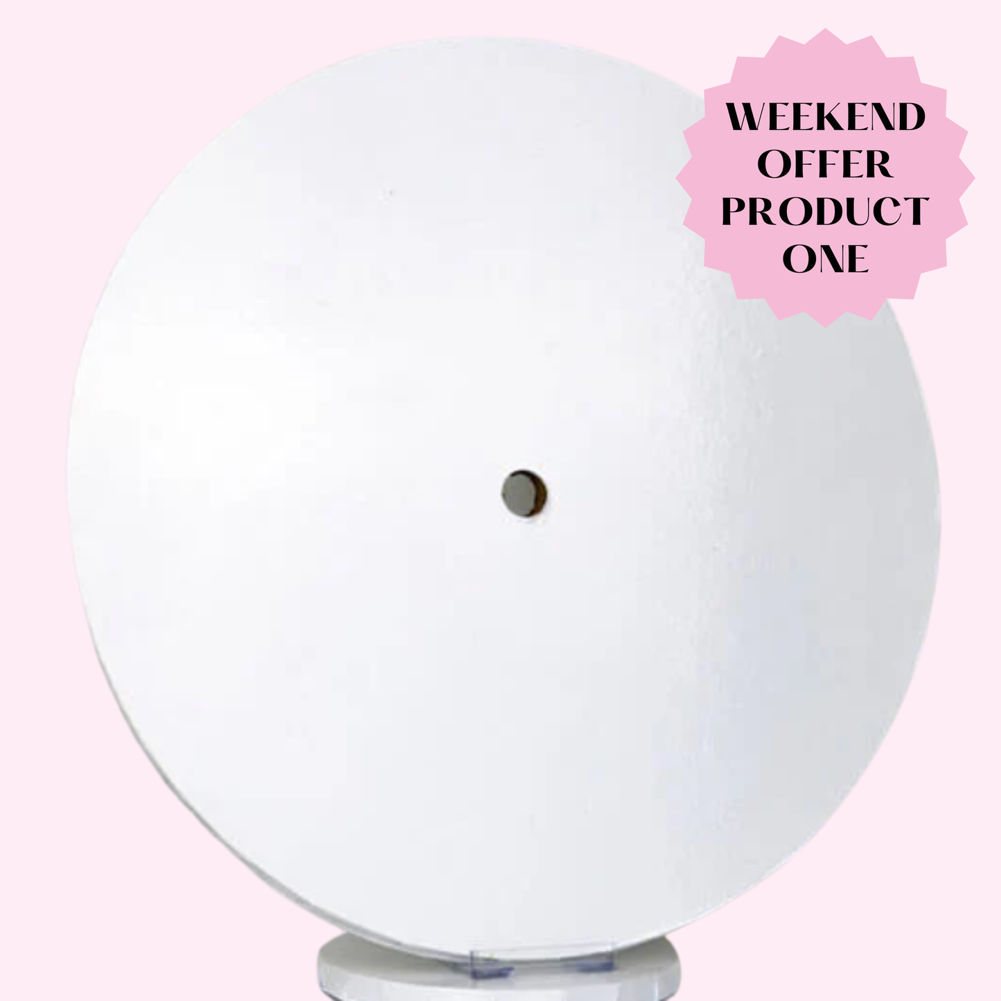 PINK WEEKEND OFFER 1: 14 inch White Shiny Cake Boards