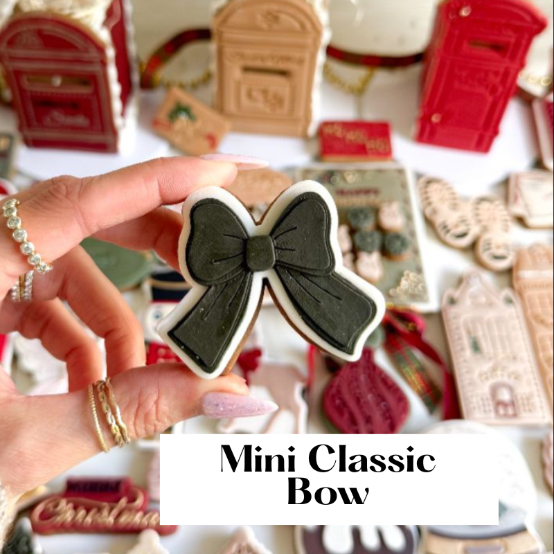 The Mini Bow Collection – Set of 6 3D Cookie Stamp and Cutter