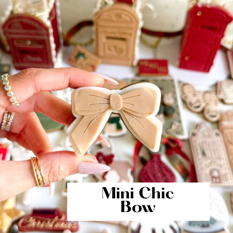 The Mini Bow Collection – Set of 6 3D Cookie Stamp and Cutter