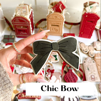 The Bow Collection Large – Set of 6 3D Cookie Stamp and Cutter - suitable for two tone effect