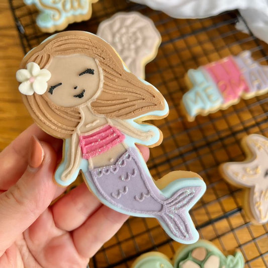 Cute Mermaid Under The Sea Cookie Cutter and Embosser