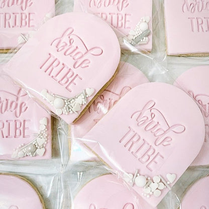 Bride Tribe Style 1 Cookie Stamp Hen Party Cookie Debosser