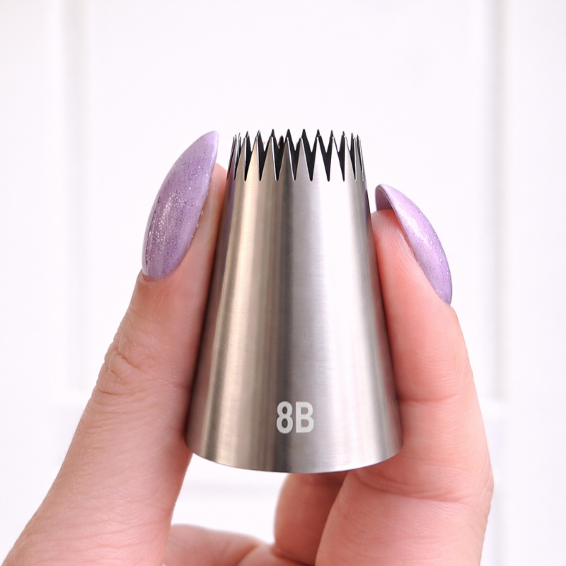 LissieLou Open Star Tip 8B Piping Nozzle