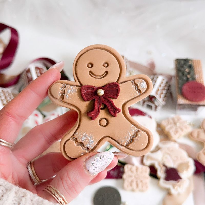 Gingerbread Man Christmas Cookie Cutter and Stamp