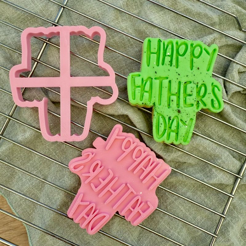 Happy Father's Day Style 1 Cookie Cutter and Stamp