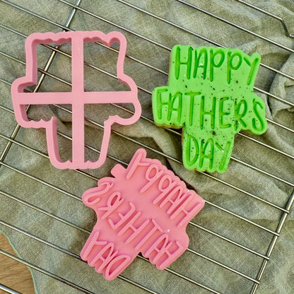 Happy Father's Day Style 1 Cookie Cutter and Stamp