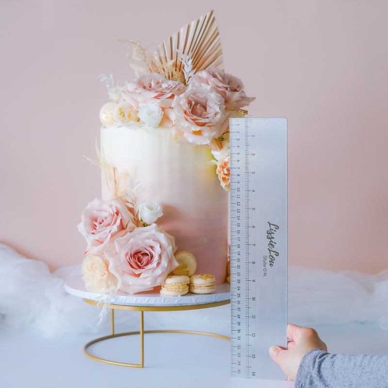 Style 0 XL Metal Rectangle Double Edged Cake Scraper