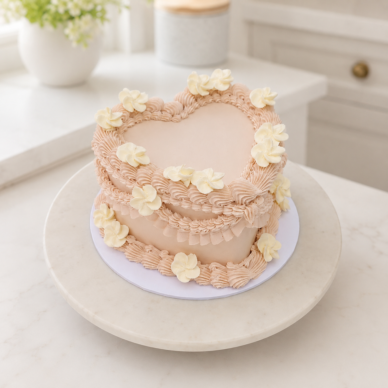 Lambeth Heart Cake made using LissieLou Nozzles