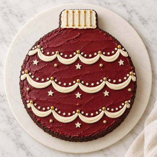 Christmas Bauble Cake Shape – Reusable Acrylic Template for Festive Bakes