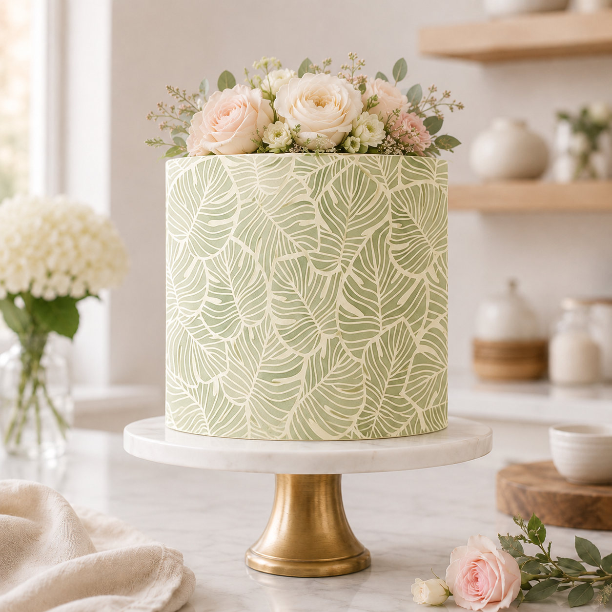 Tropical Paradise Cake Stencil
