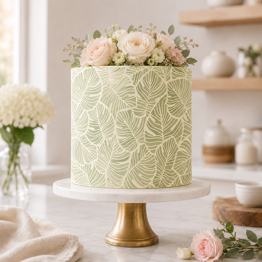Tropical Paradise Cake Stencil