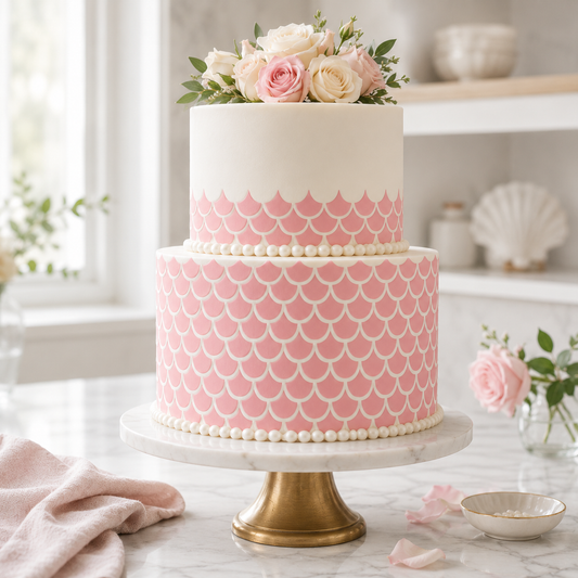 Mermaid Scales Cake Stencil - 2 sizes available
