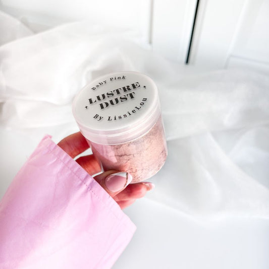 Lustre Dust 100% Edible - Baby Pink - 40g Tub