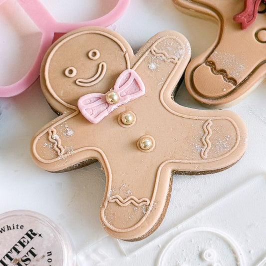 Gingerbread Christmas Man Cookie Cutter and Embosser