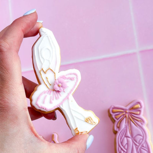 Elegant Dancing Lady Ballet Cookie Cutter and Embosser
