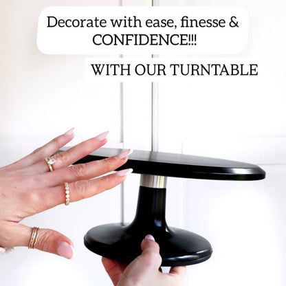 LissieLou Professional Cake Decorating Metal Turntable