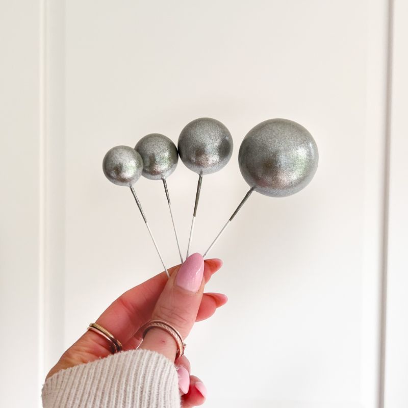 Cake Balls - Glitter Silver