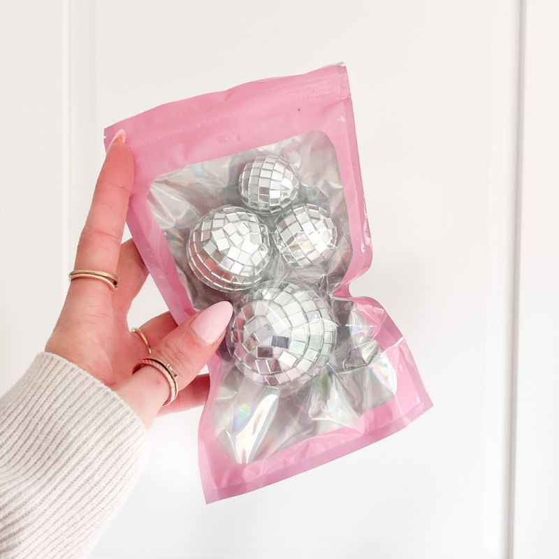 Disco Cake Balls - Mirror Silver