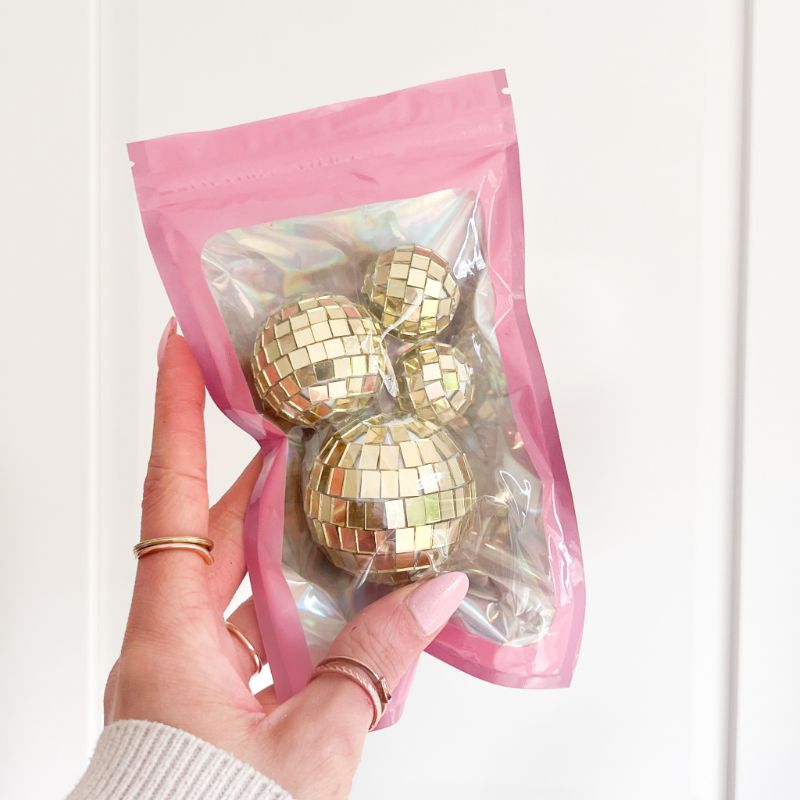 Disco Cake Balls - Mirror Gold