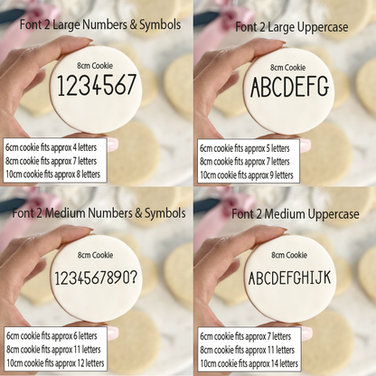 AlphaBakes Font 2 Stamp Tiles (Bar Not Included)