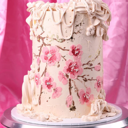 Arcadia Double Layer Full Wrap Cake Stencil design by Save Me Some Sweets