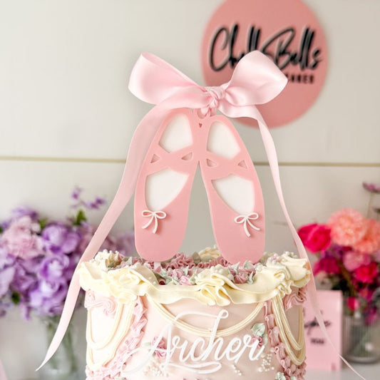 LissieLou ballet cake topper for birthday or dance cakes