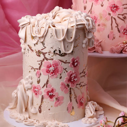 Arcadia Double Layer Full Wrap Cake Stencil design by Save Me Some Sweets