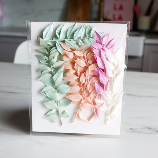 Mini Preserved Ruscus Florals - Pastels