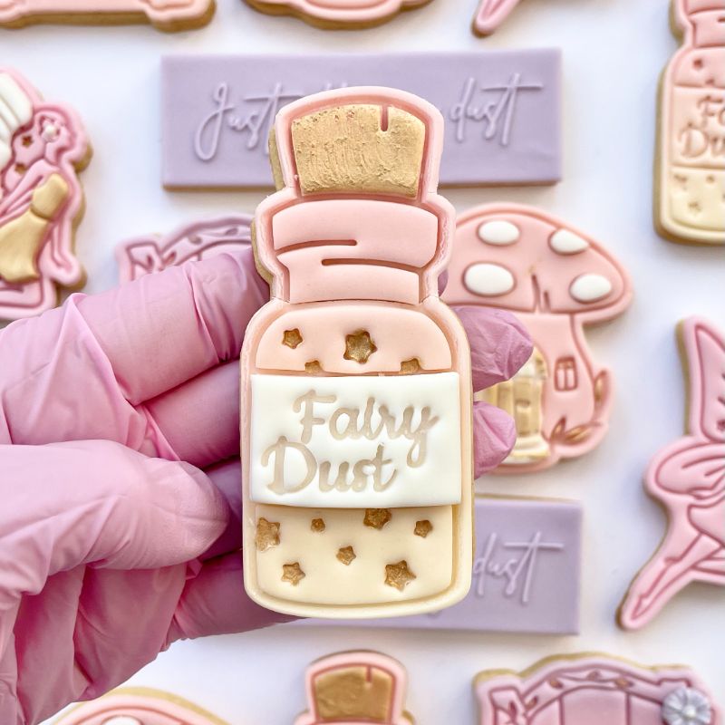 Fairy Dust Cookie Cutter and Stamp by Mays Bakes