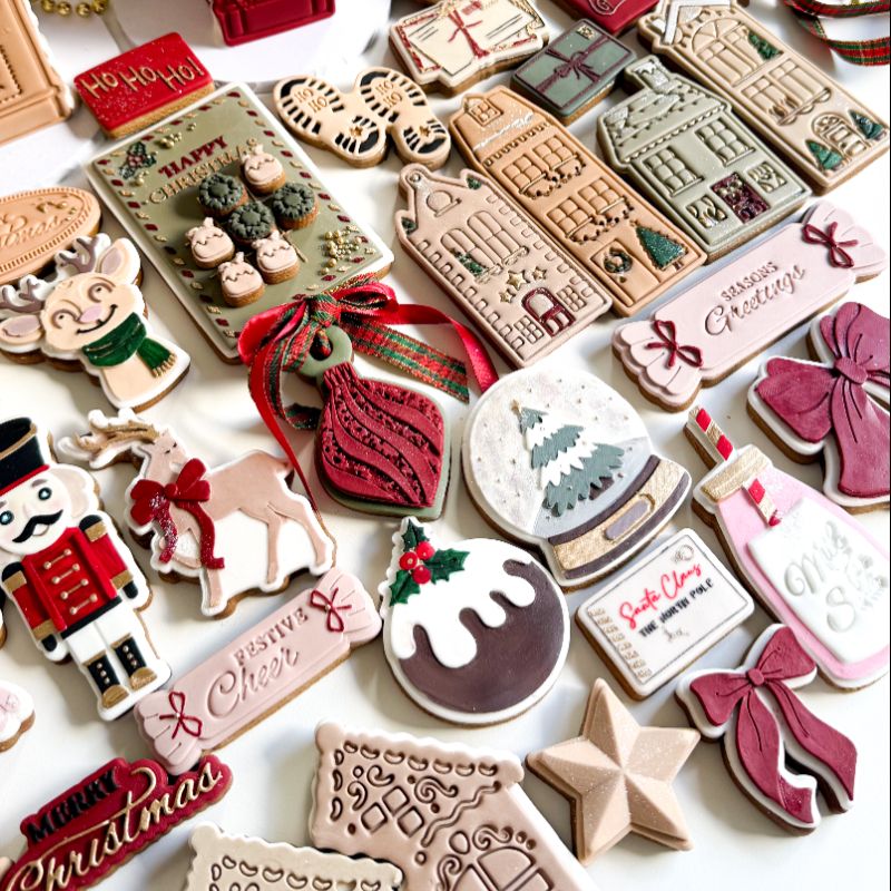 Milk for Santa Christmas 3D Cookie Stamp and Cutter - suitable for two tone effect