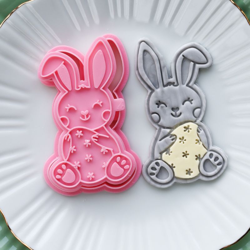 Easter Rabbit Cookie Cutter and Stamp