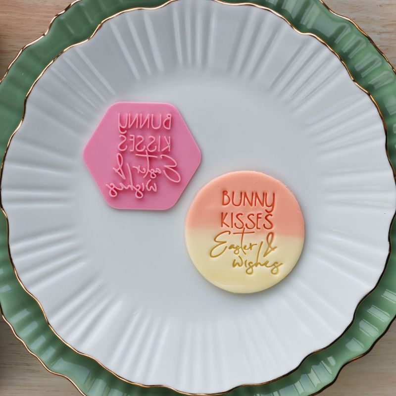 Bunny Kisses & Easter Wishes Cookie Stamp