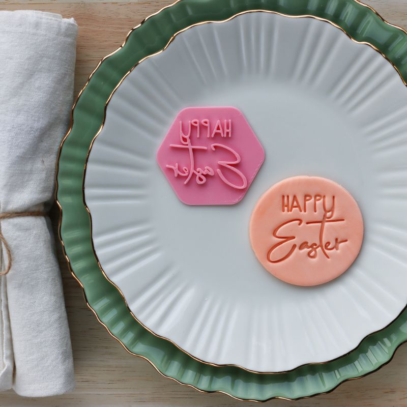 Happy Easter Style 1 Cookie Stamp