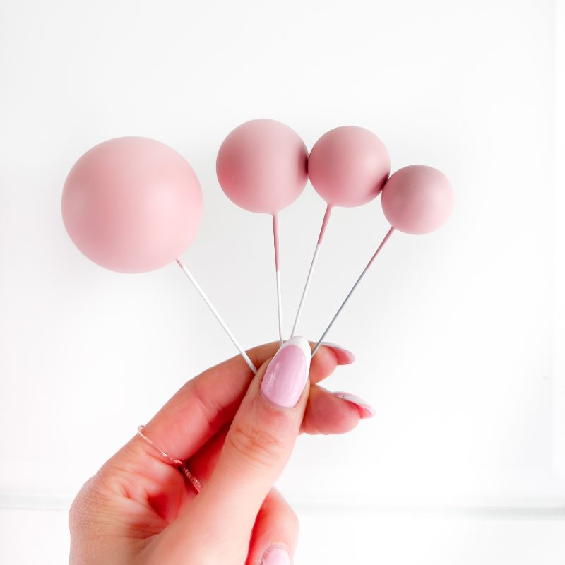 Cake Balls Set of 4 - Baby Pink