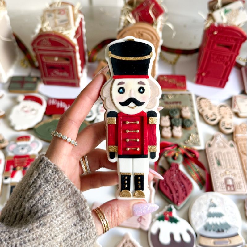 Nutcracker Christmas 3D Cookie Stamp and Cutter - suitable for two tone effect