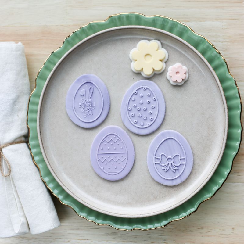 Mini Easter Eggs Set Cookie Cutter and Embossers