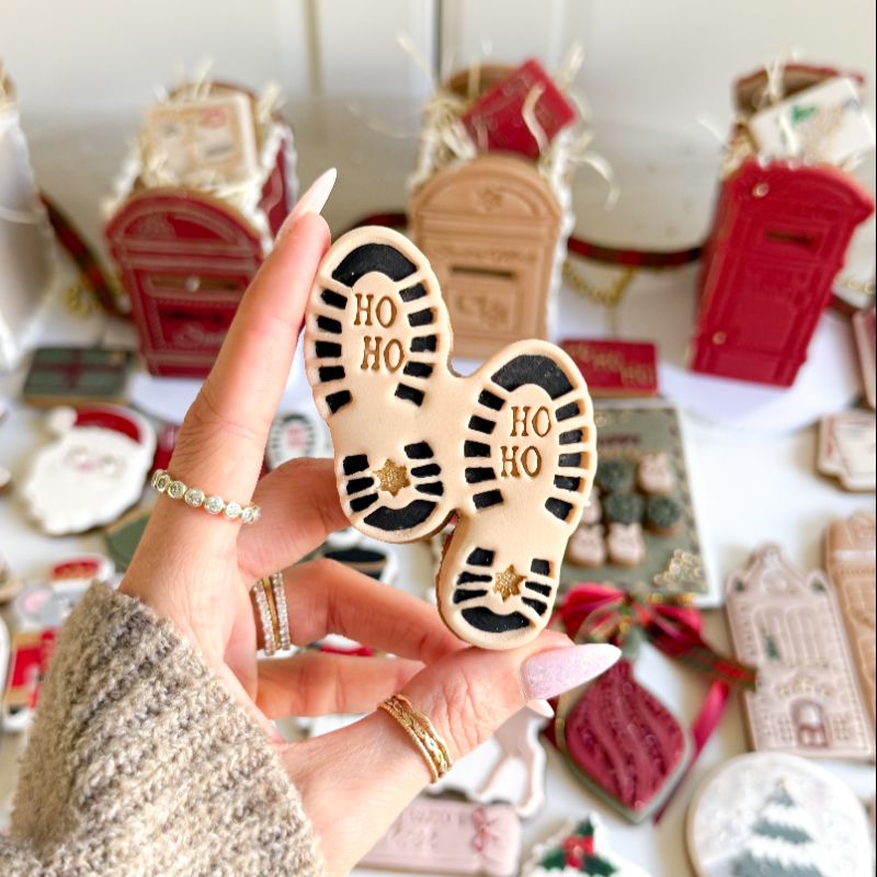 Santa's Footprint Christmas Cookie Cutter and Stamp
