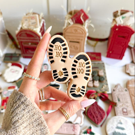 Santa's Footprint Christmas Cookie Cutter and Stamp