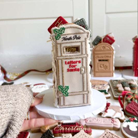 North Pole Christmas Letterbox Postbox Cookie Cutter and Embosser