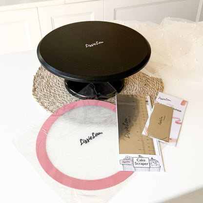 The Ultimate Cake Bakers Product Bundle OFFER Turntable and Scrapers