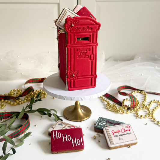 North Pole Christmas Letterbox Postbox Cookie Cutter and Stamp