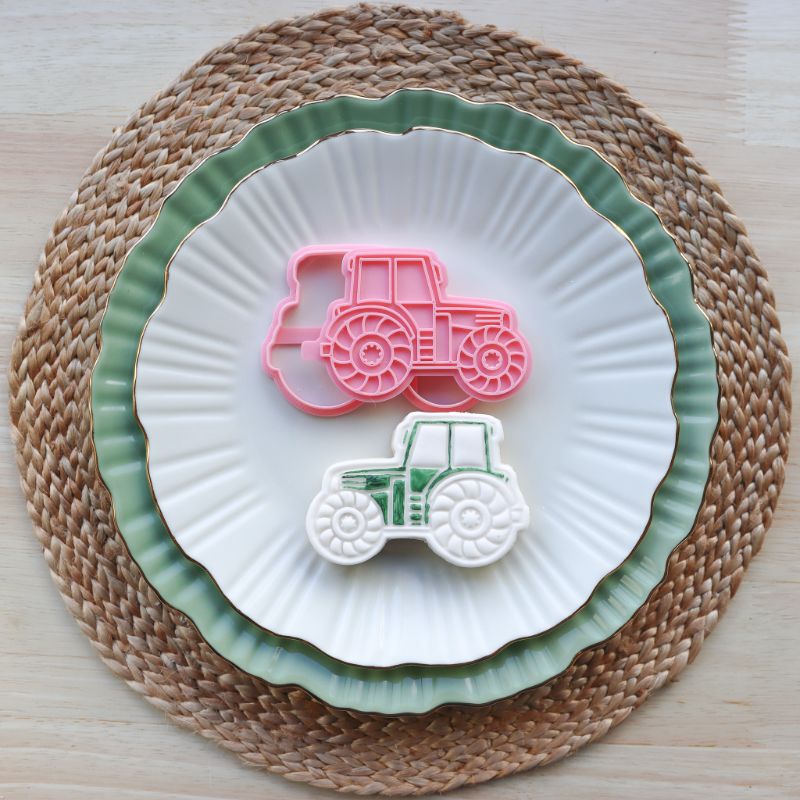 Tractor Farm Yard Cookie Cutter and Stamp